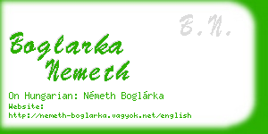 boglarka nemeth business card