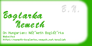 boglarka nemeth business card